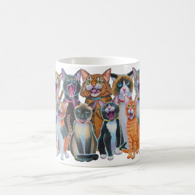 Caneca De Café Cats Cantando (Centro)