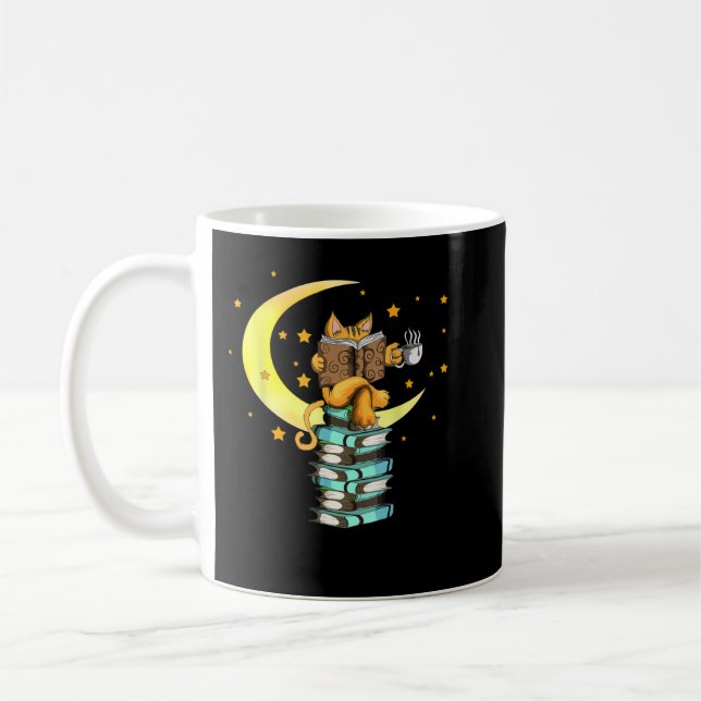 Caneca De Café Cats Coffee Reading Kat Books Read Stubenter Kitte (Esquerda)