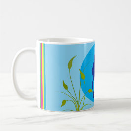 Caneca De Café Cats on Blue Coffee Mug – Simple Cat Art 