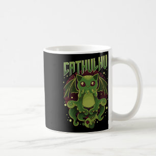 Caneca De Café Catulhu Kawaii Cat Cthulhu, Bonito E Engraçado