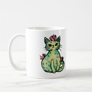 Caneca De Café Catus Cactus Gato