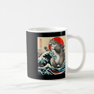 Caneca De Café Catzilla Cat Arte Japonesa Bonita presentes Para H