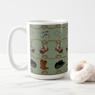 Caneca De Café Caubói Country Western 