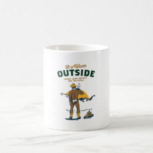 Caneca De Café Caubói Engraçado Bebendo Uísque