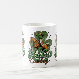 Caneca De Café Caubói Sortudo Vintage Western