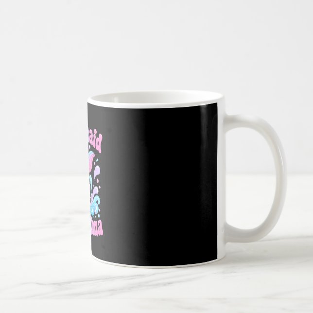Caneca De Café Cauda de sereia divertida masculina com respingos  (Direita)