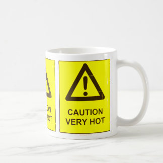 Caneca De Café Caution - Hot Coffee Mug