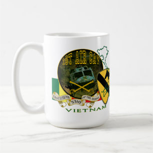 Caneca De Café Cavalaria Div de Vietnam-1st (ar Cav)