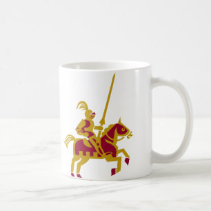 Caneca De Café Cavaleiro a cavalo