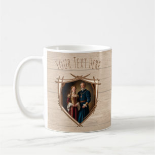 Caneca De Café Cavaleiro Casaco de Armas Medieval Vintage