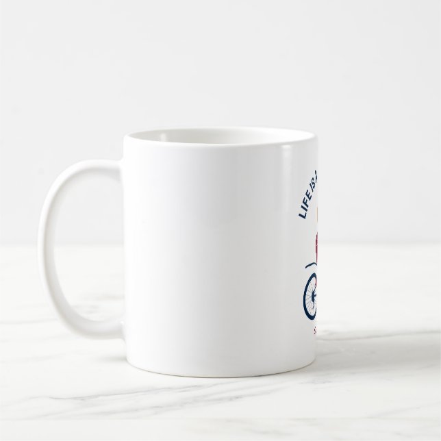 Caneca De Café Cavaleiro Clássico - A vida é uma bela corrida (Esquerda)