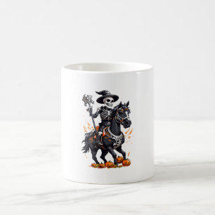 Caneca De Café Cavaleiro de Cavalo Esqueleto