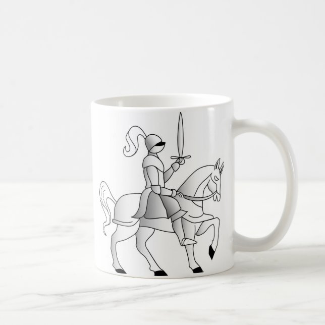 Caneca De Café Cavaleiro em Horseback (Direita)