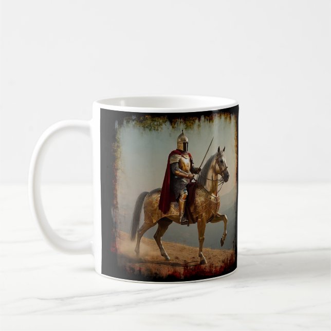 Caneca De Café Cavaleiro Medieval na Espanha (Esquerda)