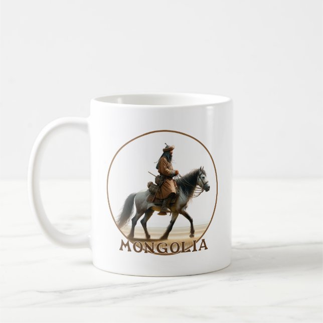 Caneca De Café Cavaleiro mongol (Esquerda)