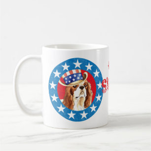 Caneca De Café Cavaleiro Patriótico Rei Charles Spaniel