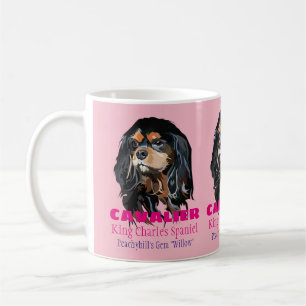 Caneca De Café Cavaleiro Personalizado Rei Charles Spaniel Mug