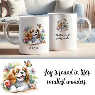 Caneca De Café Cavaleiro Personalizado Rei Charles Spaniel Mug e