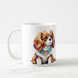 Caneca De Café Cavaleiro Rei Charles Brincando Adorável