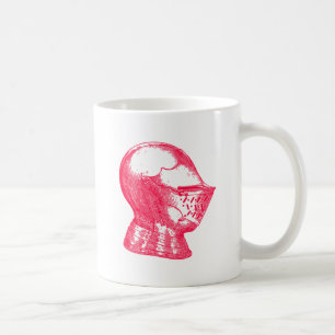 Caneca De Café Cavaleiros medievais do capacete da armadura do