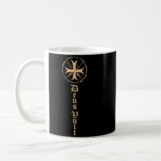 Caneca De Café Cavaleiros Templários Deus Vult Cruzado Medieval