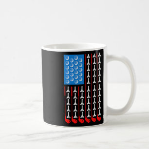 Caneca De Café Cavaletes de Golfe da Bandeira dos EUA Clubes de G