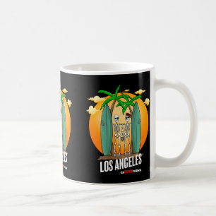 Caneca De Café Cavalgada da Califórnia Praias de Los Angeles Surf