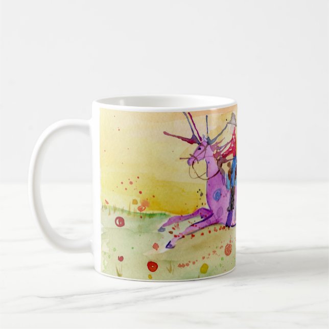 Caneca De Café Cavalgando para a Eternidade (Esquerda)