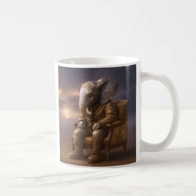 Caneca De Café Cavalheiro Elefante (Direita)