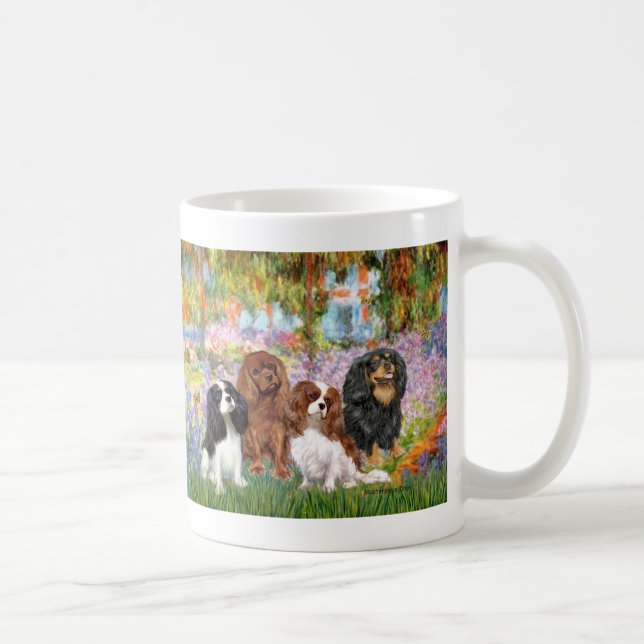 Caneca De Café Cavalier (4) - no Jardim de Monet (Direita)