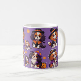 Caneca De Café Cavalier Cavalier King Charles halloween