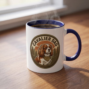 Caneca de Café Cavalier Dad Presente para o Rei
