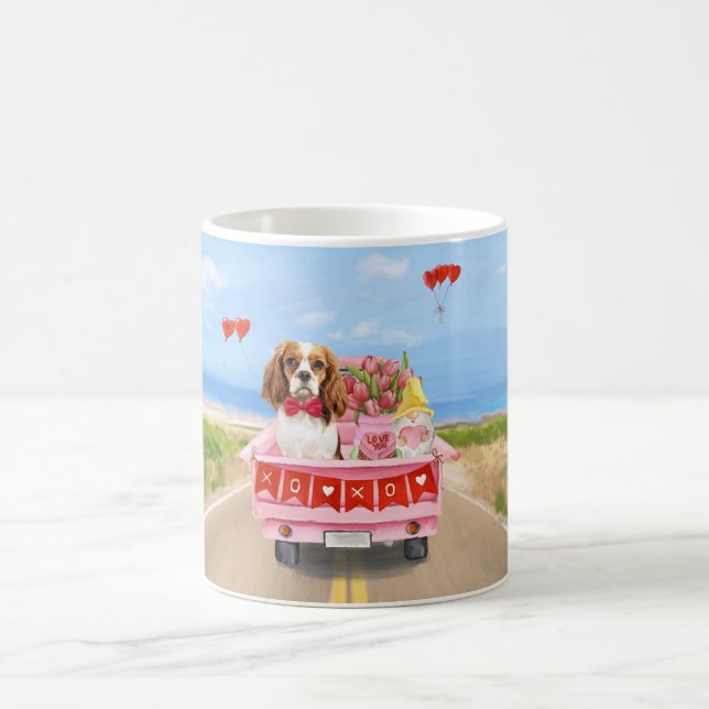 Caneca De Café Cavalier King Cachorro Caminhão de Dia dos Namorad (Centro)