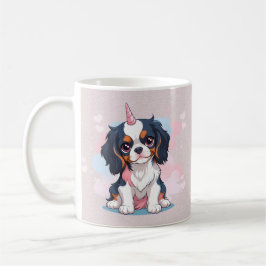 Caneca De Café Cavalier King Charles Pastel Unicorn