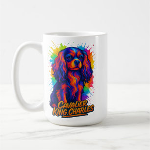 Caneca De Café Cavalier King Charles Pop Art
