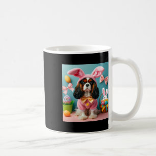Caneca De Café Cavalier King Charles Spaniel Coelho de Páscoa