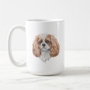 Caneca De Café Cavalier King Charles Spaniel Dog Mug   15 oz