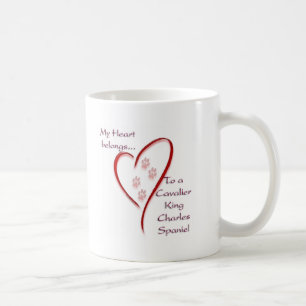 Caneca De Café Cavalier King Charles Spaniel Hearts pertence