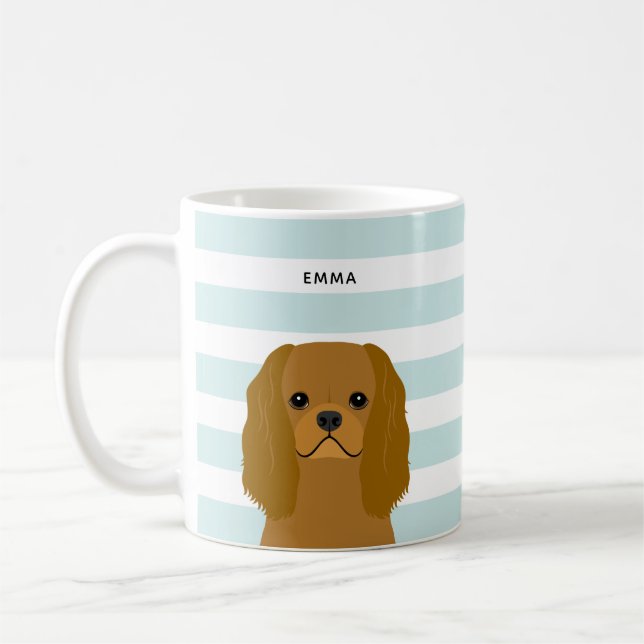 Caneca De Café Cavalier King Charles Spaniel Mugs (Esquerda)