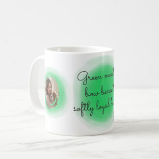 Caneca De Café Cavalier King Charles Spaniel Pastel Verde Persona