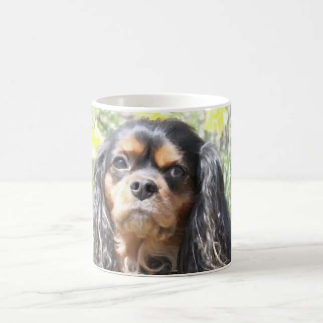 Caneca De Café Cavalier King Charles Spaniel pintado (Centro)