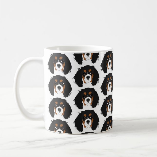 Caneca De Café Cavalier King Charles Spaniels em Mug (Esquerda)