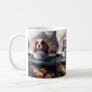 Caneca De Café Cavalier King em um Paddle: Uma aventura cênica