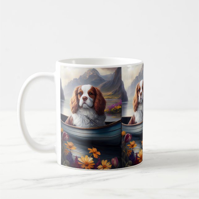 Caneca De Café Cavalier King em um Paddle: Uma aventura cênica (Esquerda)