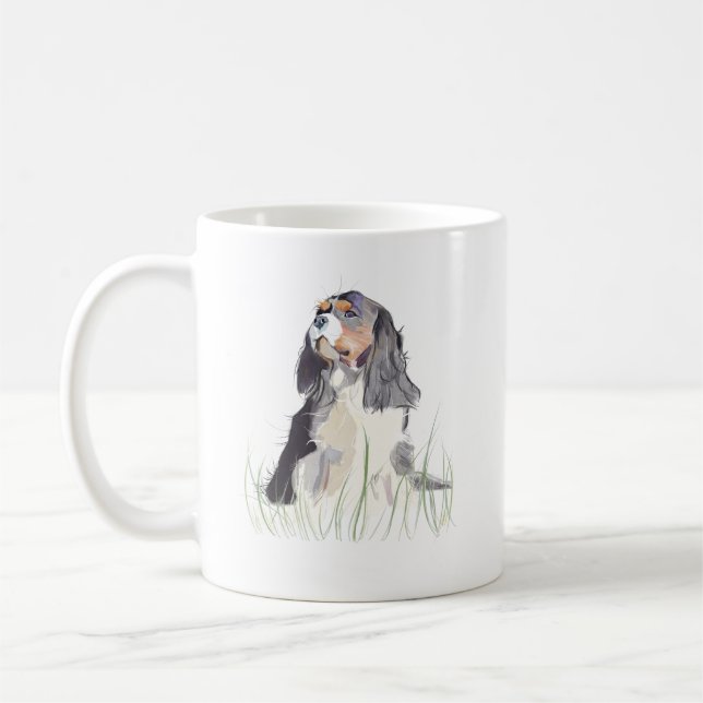 Caneca de Café Cavalier King, Presente para Mãe de (Esquerda)