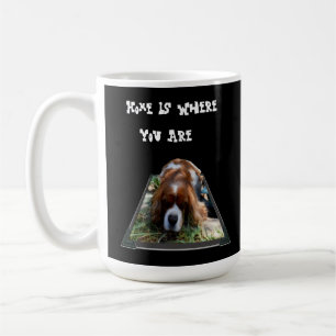 Caneca De Café Cavalier Spaniel, "Home" Coffee Mug