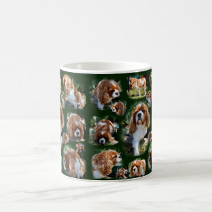 Caneca De Café Cavalier Spaniel Photo Collage, Coffee Mug