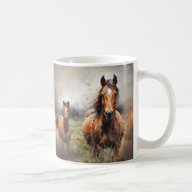 Caneca De Café Cavalo (Direita)