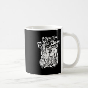 Caneca De Café Cavalo Andando - Horseback Eu Te Amo Ao Barn An