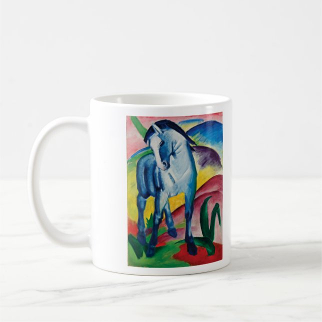 Caneca De Café Cavalo Azul I por Franz Marc (Esquerda)